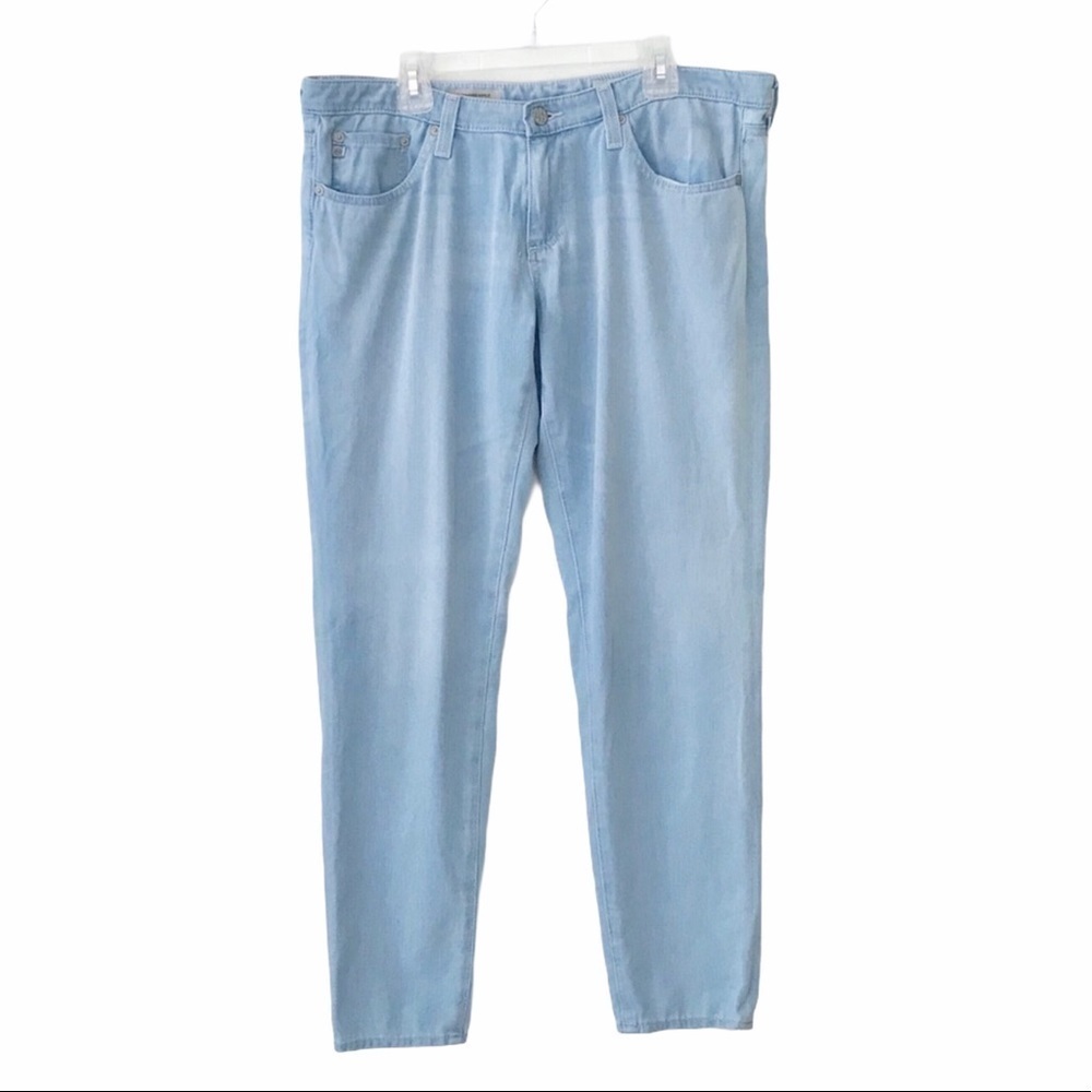 Ag Adriano Goldschmied Light Blue Super Skinny Legging Ankle Contour 360 Jeans
